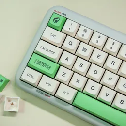 إكسسوارات Keysland لوحة المفاتيح الميكانيكية XDA ملف تعريف Keycaps PBT Avocado اللغة الإنجليزية اليابانية 135keys لكرز MX DIY مجموعة المخصصة