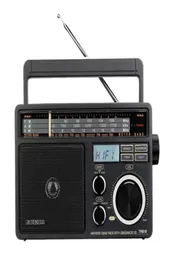 TR618 Radio portátil de banda completa FMAMSW Radio Tarjeta USB TF Compatible con Mp3 con altavoz Enchufe de EE. UU. 1985571