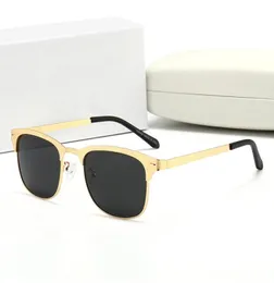 Высококачественные роскошные круглые металлические солнцезащитные очки поляризованные мужские дизайнерские очки Sun Lunettes de soleil Pour Hommes с Box7020213
