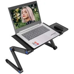 Lapdesks Aluminium Adjustable Laptop Stand Sit Standing Desk for Bed for Macbook Pro Mac Book Notebook Computer Portable Holder Suporte