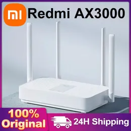 Routers Xiaomi Redmi Ax3000 Router Gigabit Amplifier WiFi 6 Signal Booster Repeater Förläng Nord VPN Mesh System 5GHz för hemmakontor