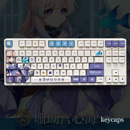 Combos Genshin Impact Theme KOKOMI Pbt Material Keycaps 108 teclas definidas para 61 87 104 108 teclas teclado mecânico perfil oem