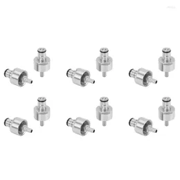 Bathroom Sink Faucets 12Pcs 304 Stainless Steel Carbonation Cap 5/16 Inch Barb Ball Lock Type Fit Soft Drink PET Bottles Homebrew Kegging