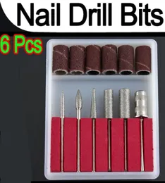 WholeProfessional 6pcs Nail Drill Bits file For Electric Drills amp Filling Manicure Machine Tool P14393475