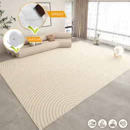 Minimalist Striped Carpet Home Decor Large Rugs for Living Room Washable Large Area Bedroom Rug Leisure Sofa Floor Mat Anti-slip