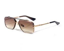 Дизайнер Mach Six солнцезащитные очки для мужчин женские модные шоу, сделанные в итальянских металлических квадратных рамах Damen Sonnenbil