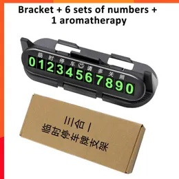 New Car Park Stop Car Phone Numb Car Aromatherapy Temporary Parking Card High Temperature Resistant Temporary Parking License Plate