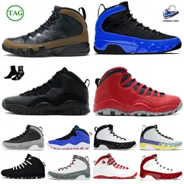 9 IX 9S Hombres Mujeres Zapatos de baloncesto 10 10s Bred University Gold Blue Gym Chile Red UNC Cool Particle Grey Tinker Racer Blue Steel Grey Jordens Sneakers Entrenadores Tamaño 7-13