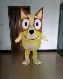 2023 Bingo Köpek Karikatür Yetişkin Boyut Maskot Kostüm Fantezi Elbise Hayvan Maskot Kostüm En İyi Kalite