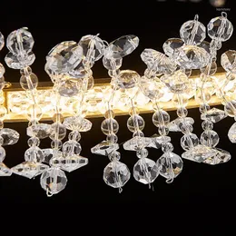 الثريات الحديثة الإضاءة الثريا الكريستالية لمجموعة خاتم الذهب LED Home Decoration Luster Cristal Lamps