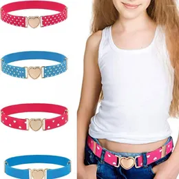 Belts 60cm Children's Belt Kids Cute Simple Heart Buckle For Girls Waistband Love Waist M9J9