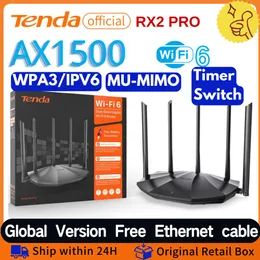 Router Tenda wifi 6 gigabit router ax3000 da 3000 mbps ripetitore wireless wireless 2.4g 5ghz ax1500 ac2100 tendeda internet wifi mesh router