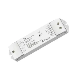 4CH*5A 12-36VDC CV Controller V4 Dimming/color temperature/RGB/RGBW 2.4GHz RF Wireless Reciever 4 in 1 High Power Controller V4