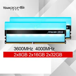 Rams Teamgroup Tforce Xtreem Argb 3600MHz 4000MHz (2x8 GB) / (2x16 GB) DIR4 DRAM4 DRAM DRAM Desktop Gaming Memory Ram (White)