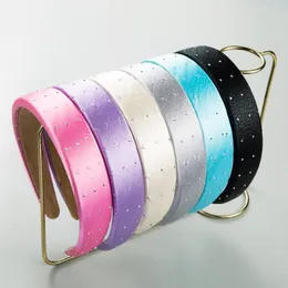 New Female Fabric Hair Bands Children's Solid Color Thin Elastic Hair Band Wash Face Casual Headband For Women Hair Accessories