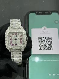 Luxury heren Watch Designer kijkt mannen Montre Moissanite Watch Movement Diamond Watch Iced Out Watch Automatic Montre de Luxe Watches for Men I13