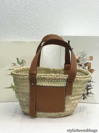 Torba designerska torebka mody Najwyższa jakość liści palmowej torba Browna cielęta letnia plaża przenośna torba słomka duża pojemność torba