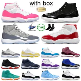Scarpe da basket Fashion Cherry 11s Classic Cool Grey 11 Sneakers Big Size 13 Pink Valentine Day High Bred Concord White Cement Uomo Donna Jorden Jubilee Trainers