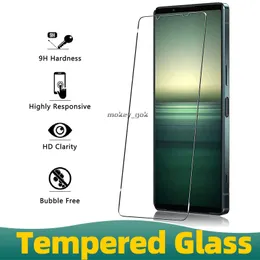 Transparent 9H 2.5D Nuglas Glass Protective Anti-shock Mobile Phone Tempered Glass For Sony Xperia 1 5 10 II III IV V Screen Protector