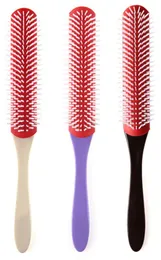Oil Head Hair Fine Massage Combs Brushes Men Antistatic Magic 9 Rows Hair Brush Comb Salon Styling Hairdressing Scalp Massager2856126