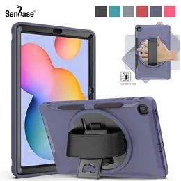 케이스 어린이 안전 충격 방지 PC + TPU 콤보 핸드 스트랩 스탠드 태블릿 표지 SAMSUNG GALAXY TAB S6 LITE 10.4 2020 SMP610 SMP615 CASE