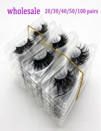 Tools amp AccessoriesFalse Whole 20304050Pairs 3D Mink Handmade Fluffy Dramatic Cruelty False Makeup Lashes2537833