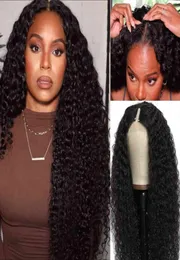 Yygy Hair V Part Wig Human Hair Upgrade U Part Wig Blend with Your Own hairline Thin shin Part Human Hair Wig