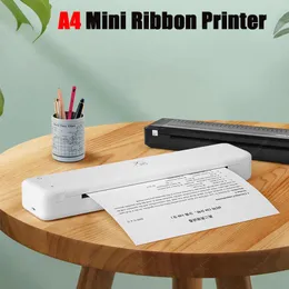 الطابعات A4 RIBBON PRINTER PORTERIAL PRINTER 210MM USB Bluetooth Home Business Mini Mobile Mobile Size Size Size أو طابعة حرارية