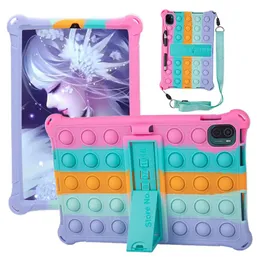 Case For Xiaomi Mi Pad 5 Pro Case Soft Bubble Silicone Kids Cover For MiPad 5 Pro 2021 11 Inch Tablet Stand Case With Shoulder Strap