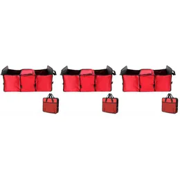 Bilarrangör 3st Van Truck Storage Bag Multipurpose TIDY LARGE CACE (RED)