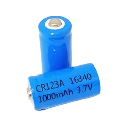 16340 1000mAh 배터리 3.7V 리튬 배터리, 작은 팬 배터리는 밝은 손전등에 사용할 수 있습니다.