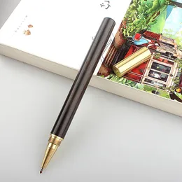 Wood Ballpoint Pen 0,5 mm NIB Luxury Office Style Plume Penna Stilografica High Quality Business