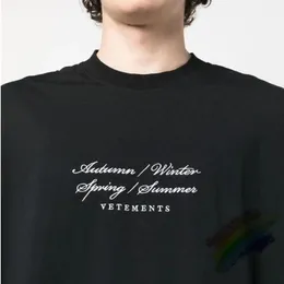 2023ss Stickerei T-shirt Männer Frauen 1 Qualität Übergroßen Schwarz T Shirt Tees