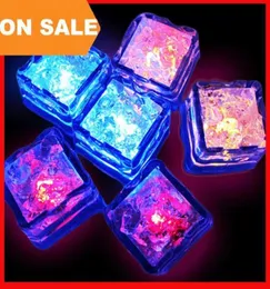 Decoration Party Aoto colors Mini Romantic Luminous Artificial Ice Cube Flash LED Light Wedding Christmas3508484