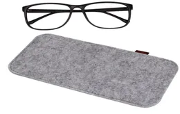 Solid Color Felt Glasses Bags Soft Portable Sunglasses Reading Glasses Cases Rectangle Eyewear Pouch 100pcslot6161382