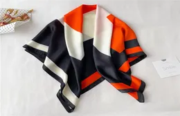 Orange Black Designer Letters Print imitate Silk Scarf Headband for Women Fashion Long Handle Bag Scarves Paris Shoulder Tote Lugg4501898