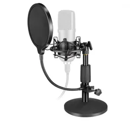 bm 800 Condenser Microphone Tabletop Stand Mount Universal USB Computer Microphone Holder Filter Heavy Metal Base17290919