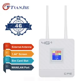 Routery odblokowane zewnętrzna antena routera 4G WiFi Hotspot Wireless 3G WiFi Router Wan Lan RJ45 Broadband 150 Mbps CPE z gniazdem karty SIM