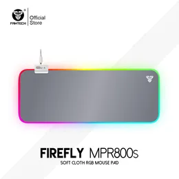 Подставки FANTECH FIREFLY MPR800s RGB Большой игровой коврик для мыши 80 x 30 см Ковер с подсветкой XXL Коврик для мыши Водоотталкивающий настольный коврик Компьютерный коврик