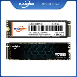 Приводы Walram SSD NMVE M2 128GB 1TB 512GB 256 ГБ M.2 PCIE NVME Внутреннее твердое состояние приводит к жесткому диску для рабочего стола для ноутбука SSD M2 2 ТБ