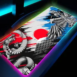 Rests RGB Mouse Pad 900x400mm gummi Gaming Mouse Pad LED DRAGON LAPPT Tangentbord Mat Antislip Best Choice MousePad XXL Desk Mat