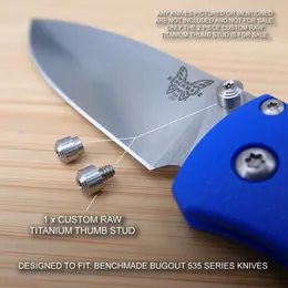 Benchmade Bugout 535 Bıçak Parçası İtme Bıçağı Tırnak Titanyum Alaşım Vidalı Diy Yapma Cep Bıçak Aksesuarları İtme Tırnak Vidası S238