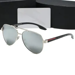 2023 Designer Luxurybrand Classic Pilot Oval Óculos de sol Óculos para homens e mulheres Óculos de sol Gradiente Lente UV400 Óculos 2202