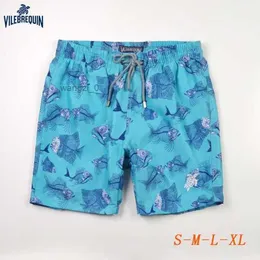 Mäns shorts fritid tryckt sköldpadda Vilebrequin Surfing Beach Pants Can 4 DM8V