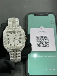 Luxury Mens Watch Designer Watches Men Montre Moissanite Watch Ruch Diamond Watch Out Out Watch Automatyczne zegarki Montre de Luxe dla mężczyzn i12