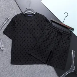 Designer Mens Tracksuits Set Jogger Sweatshirts Sports Jogging Suits Man Tracksuits Two Piece Set T Shirt Summer Printed Short Sleeve Shorts