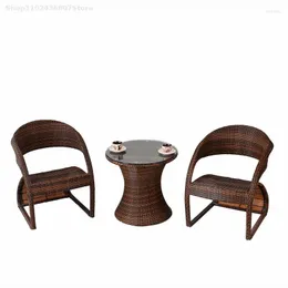 Camp Furniture Courtyard Outdoor Rattan Chair Custom Color And Materials Garden Balcony Leisure Table Patio