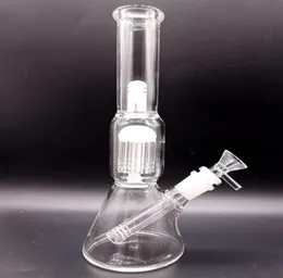 14 inch Clear Glass Water Bong Beaker Hookahs Tree Arm Perc Oil Dab Rigs Smoking Pipes Shisha9708525