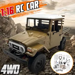 Metal Edition Kit non assemblato 1:16 4WD Kit camion RC per bambini Ragazzi Modello di auto Regalo Veicoli fuoristrada con motore