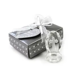 Party Favor 20st/Lot Wedding Favors Crystal Cross Standing Baby Doping Gifts Dusch First Commonion GiftSparty